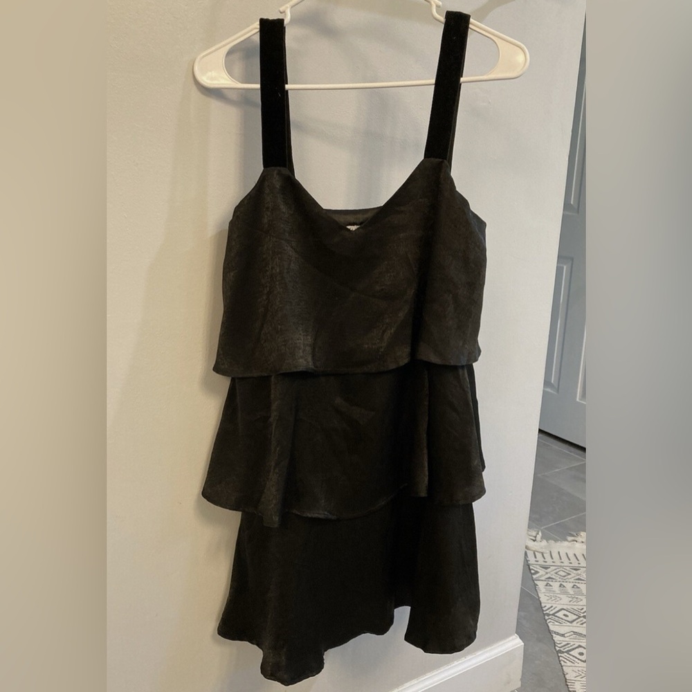 SADIE&SAGE LG-blk tiered dress